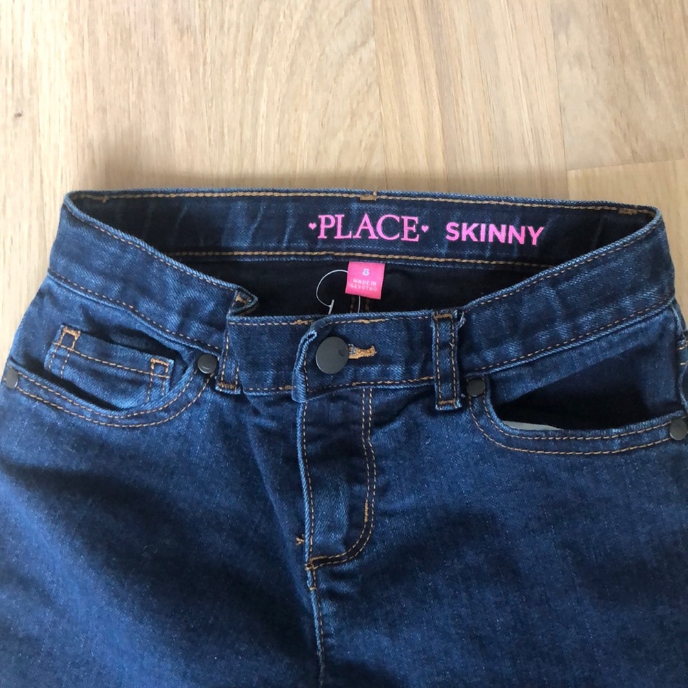 Children’s Place Girls Dark Wash Skinny Jeans Sz 8